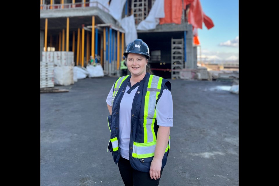 Zoe Graham-Radford is assistant site superintendent with Wesgroup Properties, one of a handful of women providing site leadership in the B.C. construction sector. | Submitted
