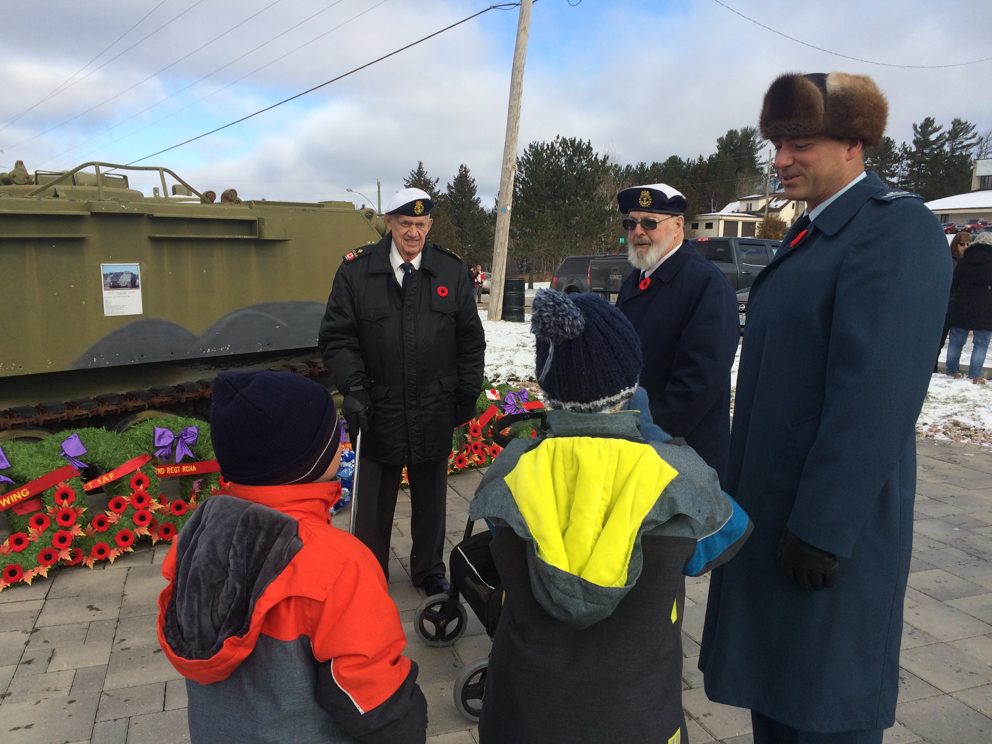 Children show appreciation for veterans at East Ferris Remembrance Day Ceremony