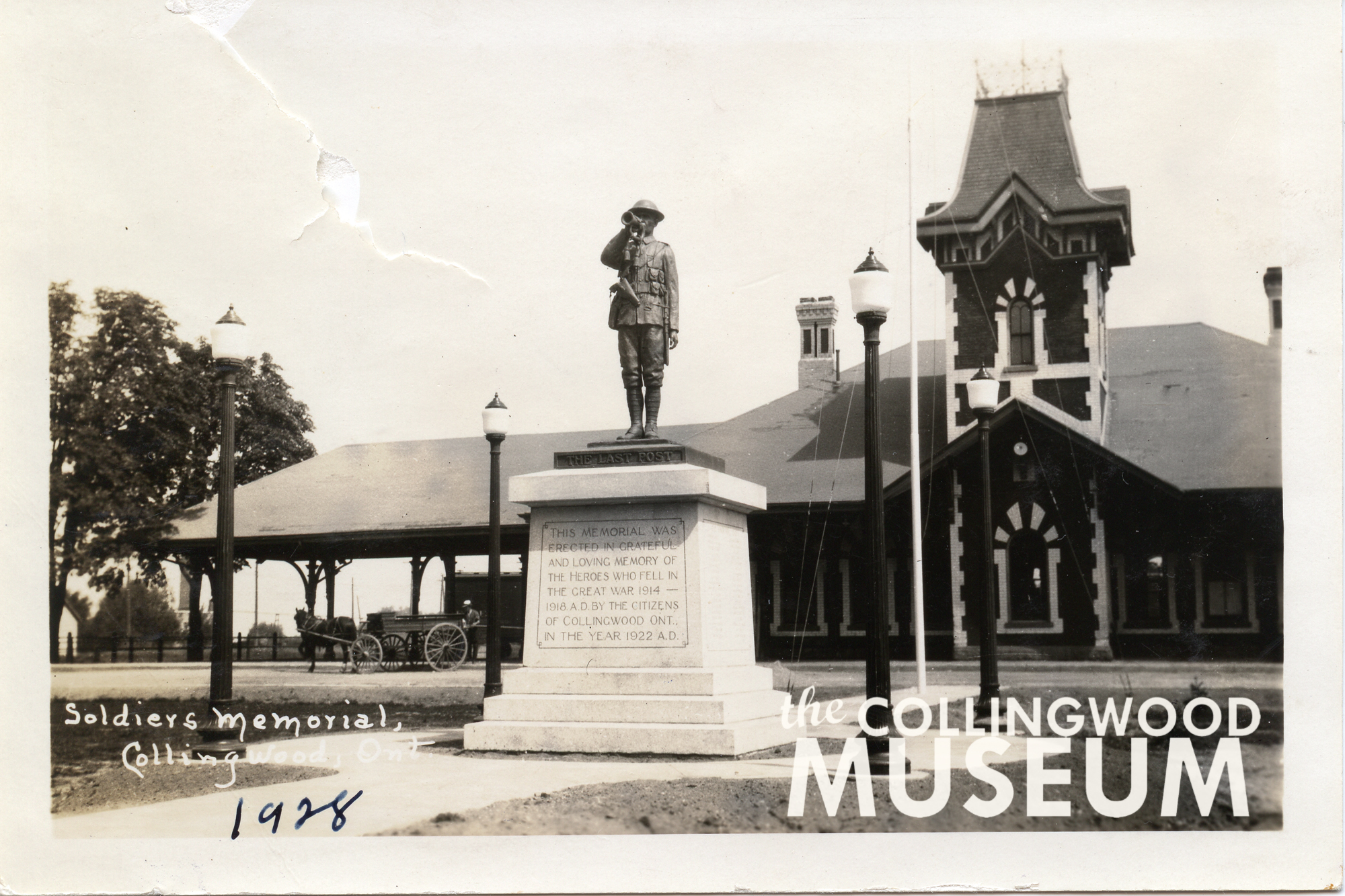 Thievery, physical threats: Collingwood's cenotaph had a controversial journey to its final home - CollingwoodToday