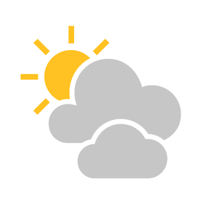 Mostly cloudy and cirrus
