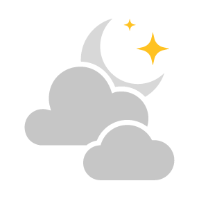Mostly cloudy and cirrus