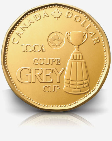 The Grey Cup celebrates a hundred games with coin worth a hundred